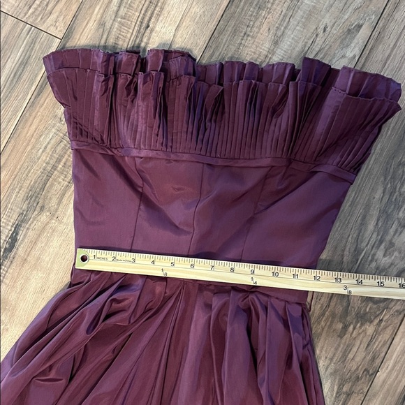 Victor Costa Vintage Plum Taffeta Off-Shoulder Gown Dark Romance Victorian - Picture 8 of 15